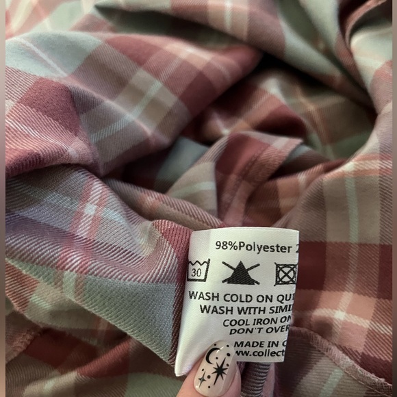 Collectif Classic Red and Gray Check Midi Dress EUC - Picture 11 of 12